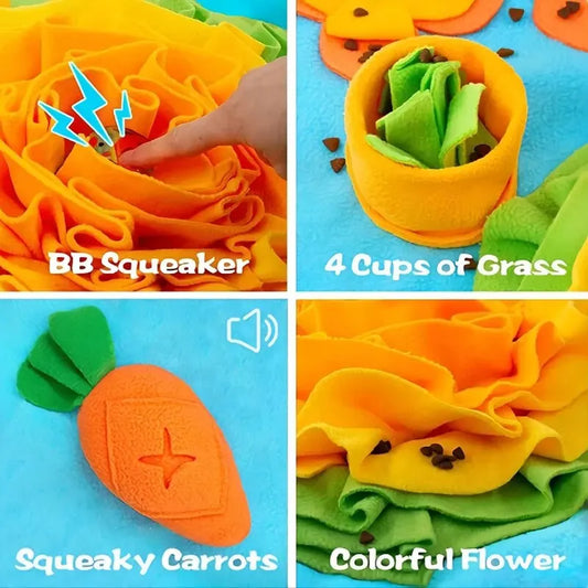 Large Pet Foraging Mat Interactive Dog Toy Sniff and Treat Mat for Dogs