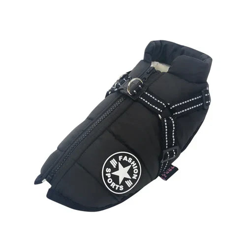 CuteTailStory® Dog Winter Jacket With Harness