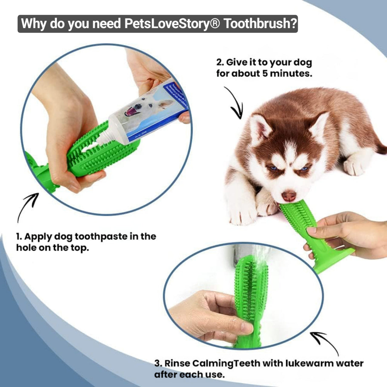 CuteTailStory® Toothbrush Toy