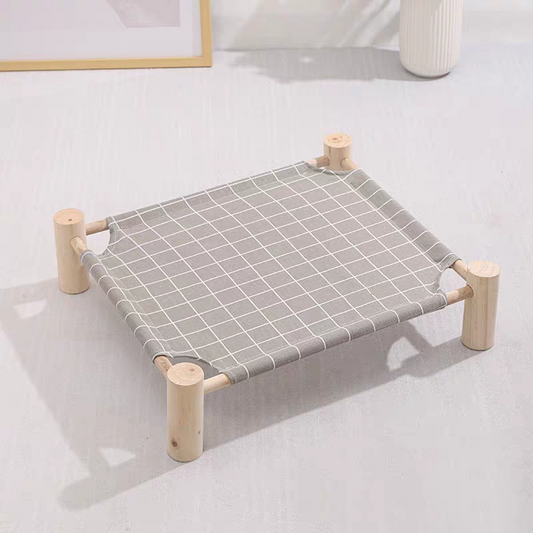 Wooden Cat Camp Bed for summer