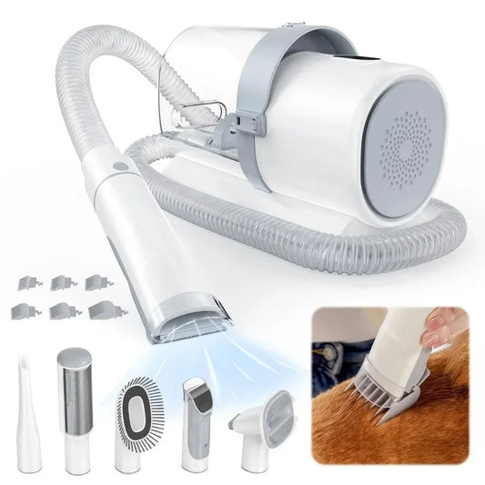 GIANNA Dog Grooming Kit, 2.5L Pet Hair Vacuum