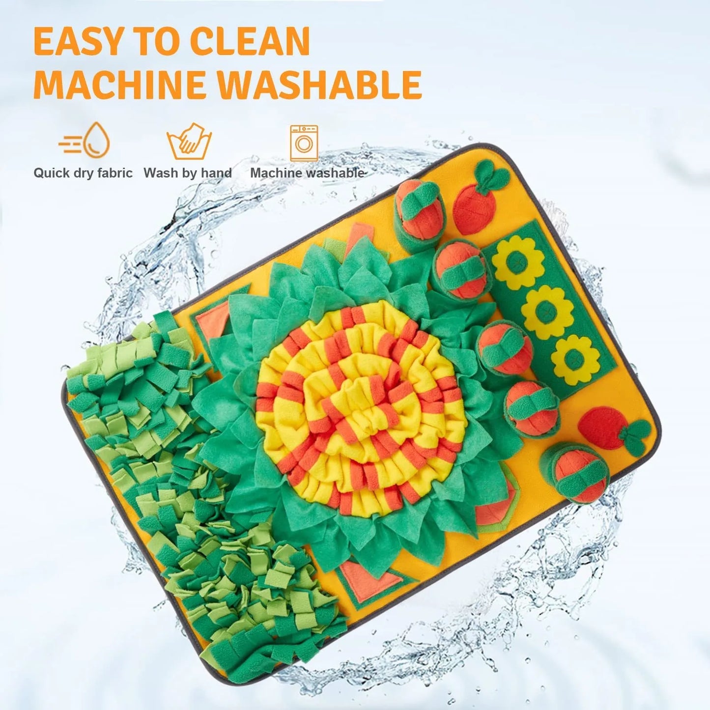 70x50cm Pulling Carrots Style Dog Exercise Snuffle Mat Ow Food Blanket Sniffing
