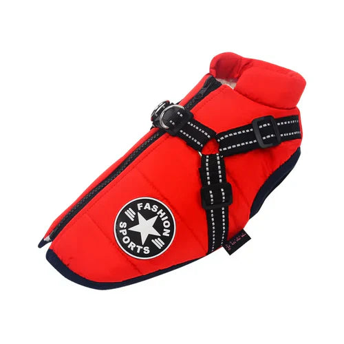 CuteTailStory® Dog Winter Jacket With Harness