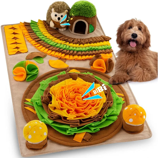 Pet Snuffle Mat for Dogs Hedgehog Puzzle Toy Large Sniffing Mat