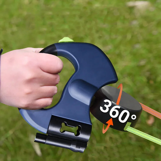 With Light Walk Automatic 2 Way Dog Leash Pet Supplies