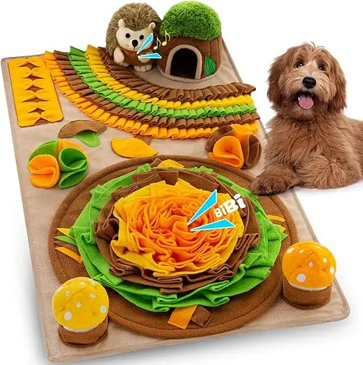 Pet Snuffle Mat for Dogs Hedgehog Puzzle Toy Large Sniffing Mat