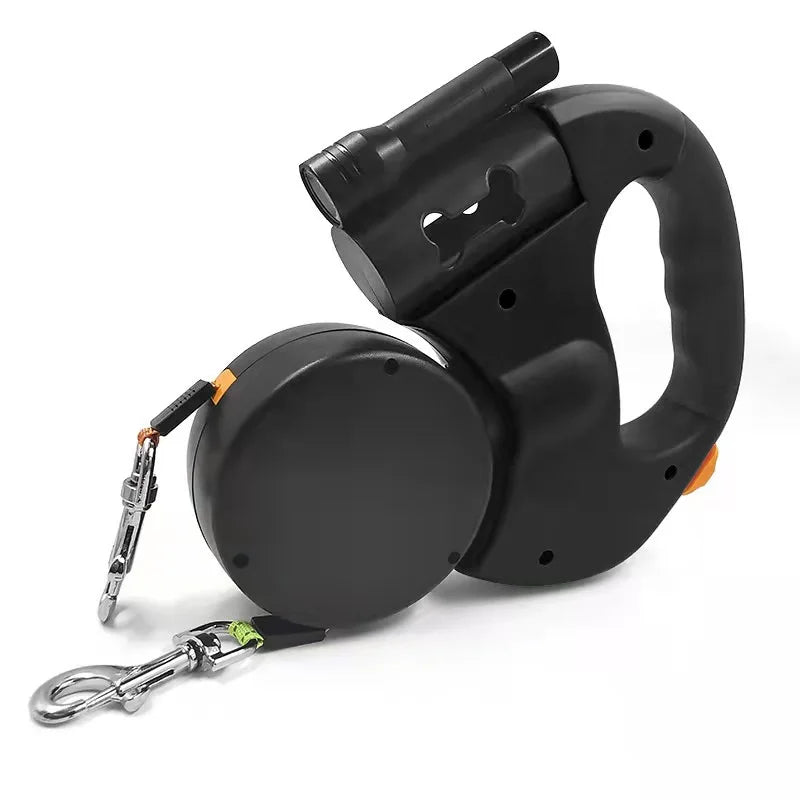 With Light Walk Automatic 2 Way Dog Leash Pet Supplies