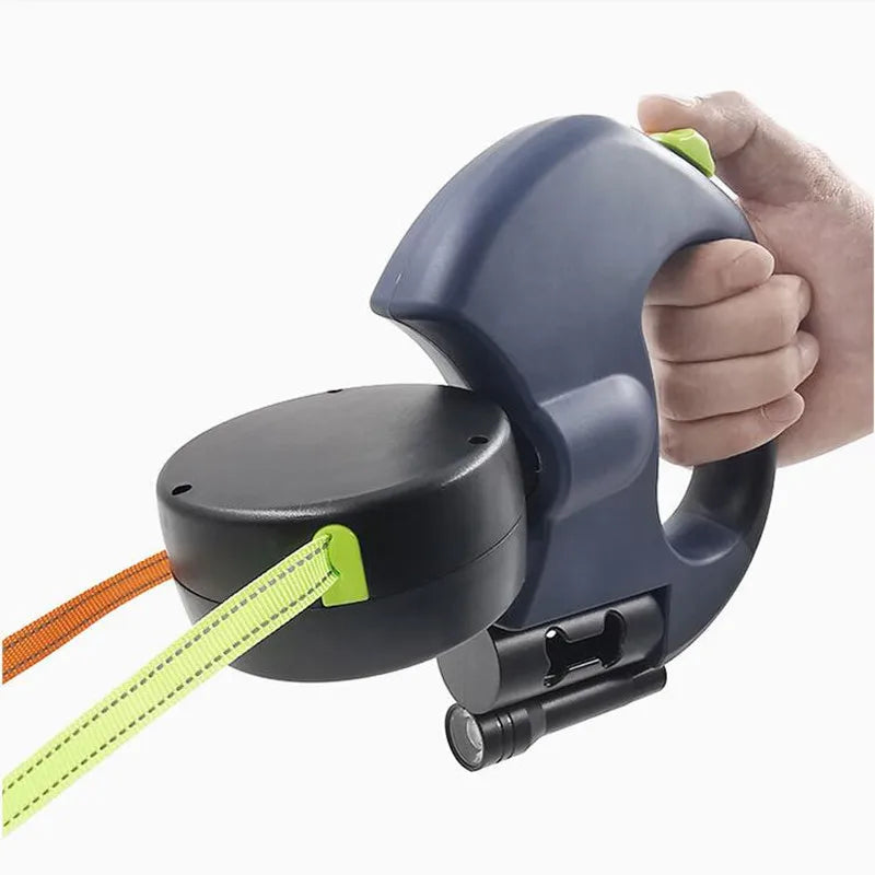 With Light Walk Automatic 2 Way Dog Leash Pet Supplies