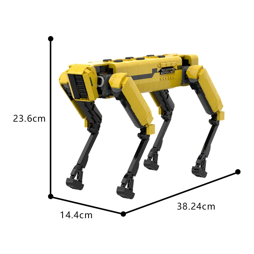 Gobricks MOC Boston Dynamics Robot Building Blocks Model Smart Technology Robot Dog
