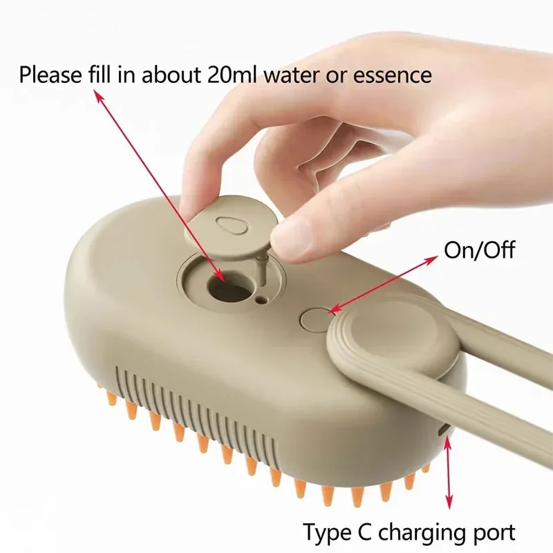 Pet Spray Hair Comb Pet Hair Remover Cleaning Brush