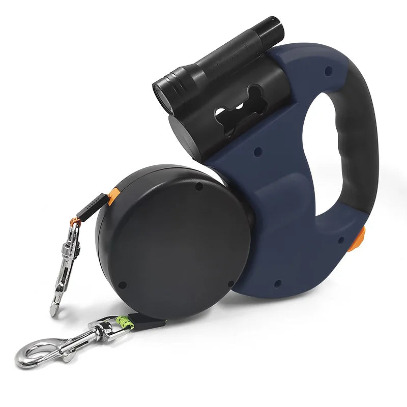 With Light Walk Automatic 2 Way Dog Leash Pet Supplies