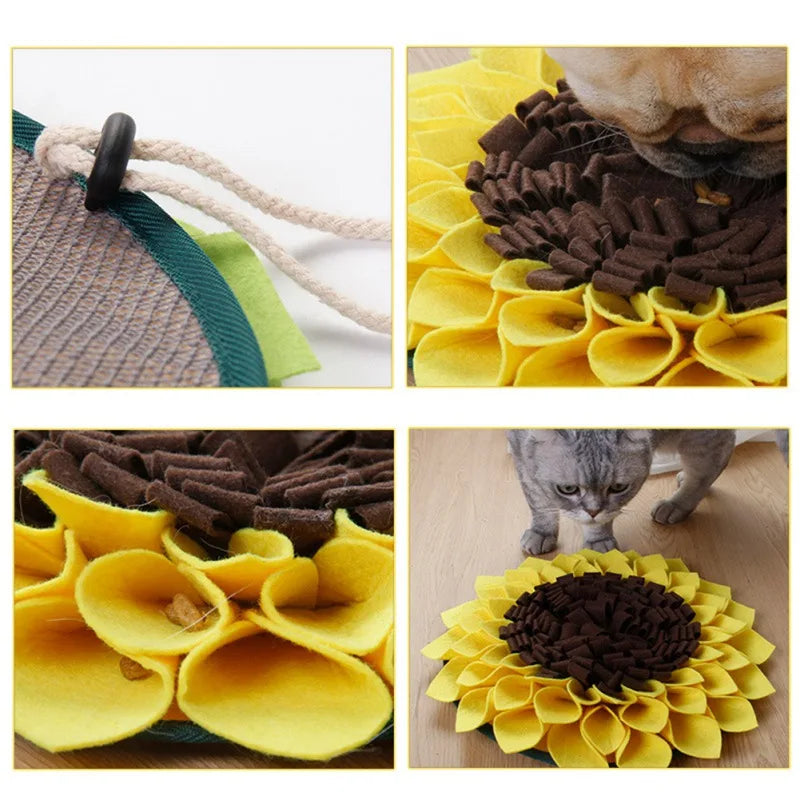 Dog Sniffing Mat Pet Feeding Mat Dog Training Pad Sniffing Mat Encourages Natural