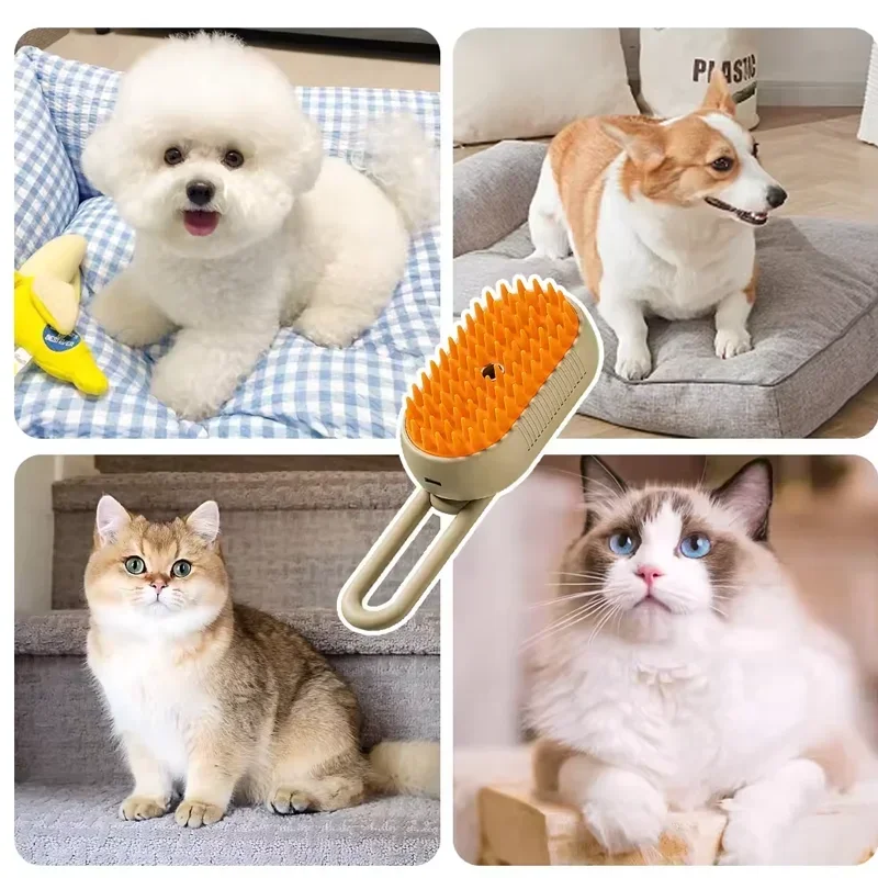 Pet Spray Hair Comb Pet Hair Remover Cleaning Brush