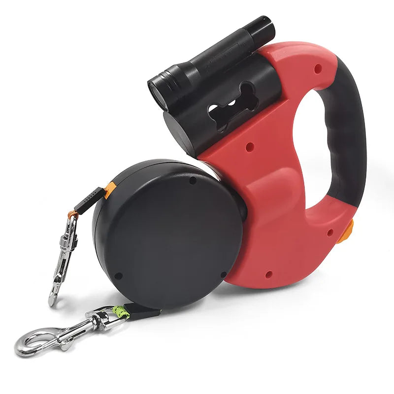 With Light Walk Automatic 2 Way Dog Leash Pet Supplies
