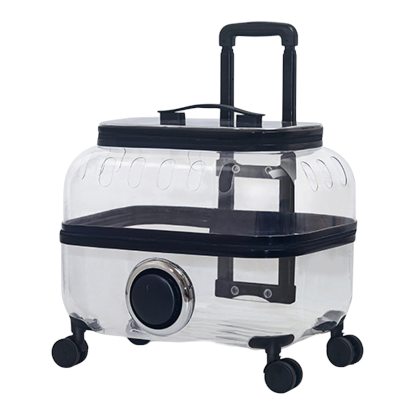 CuteTailStory® Transparent Pet Travel Trolley