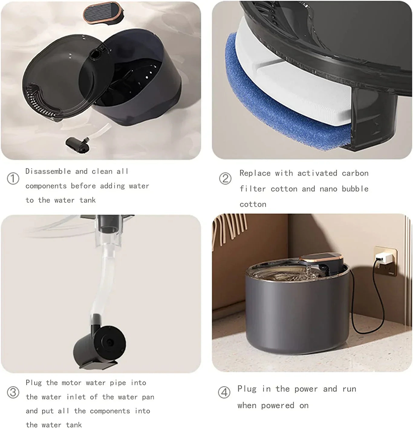 CuteTailStory® Water Fountain